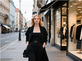 欧美都市时尚街头风美女摄影图片